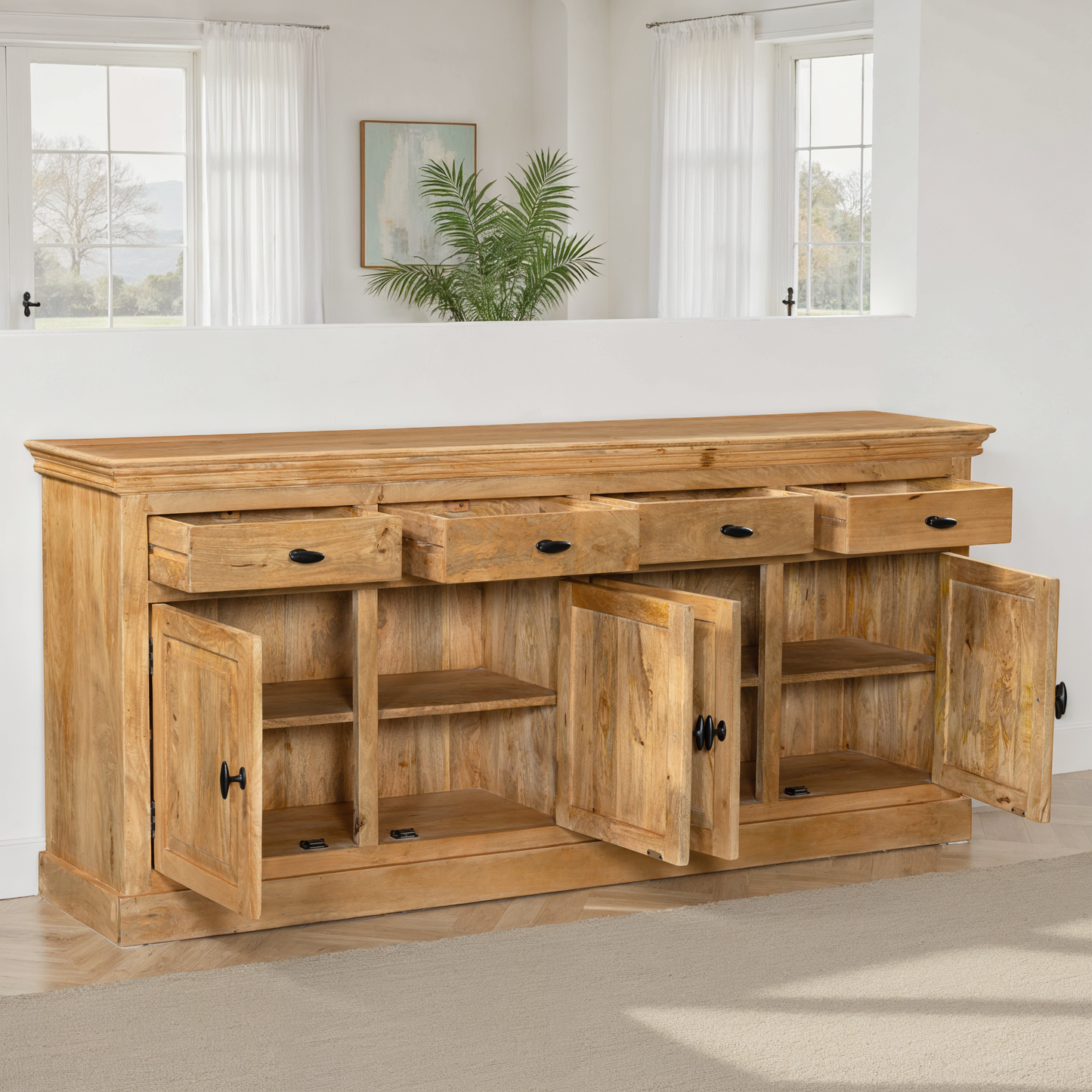 Buffet en bois de manguier, H90CM - ORLANE