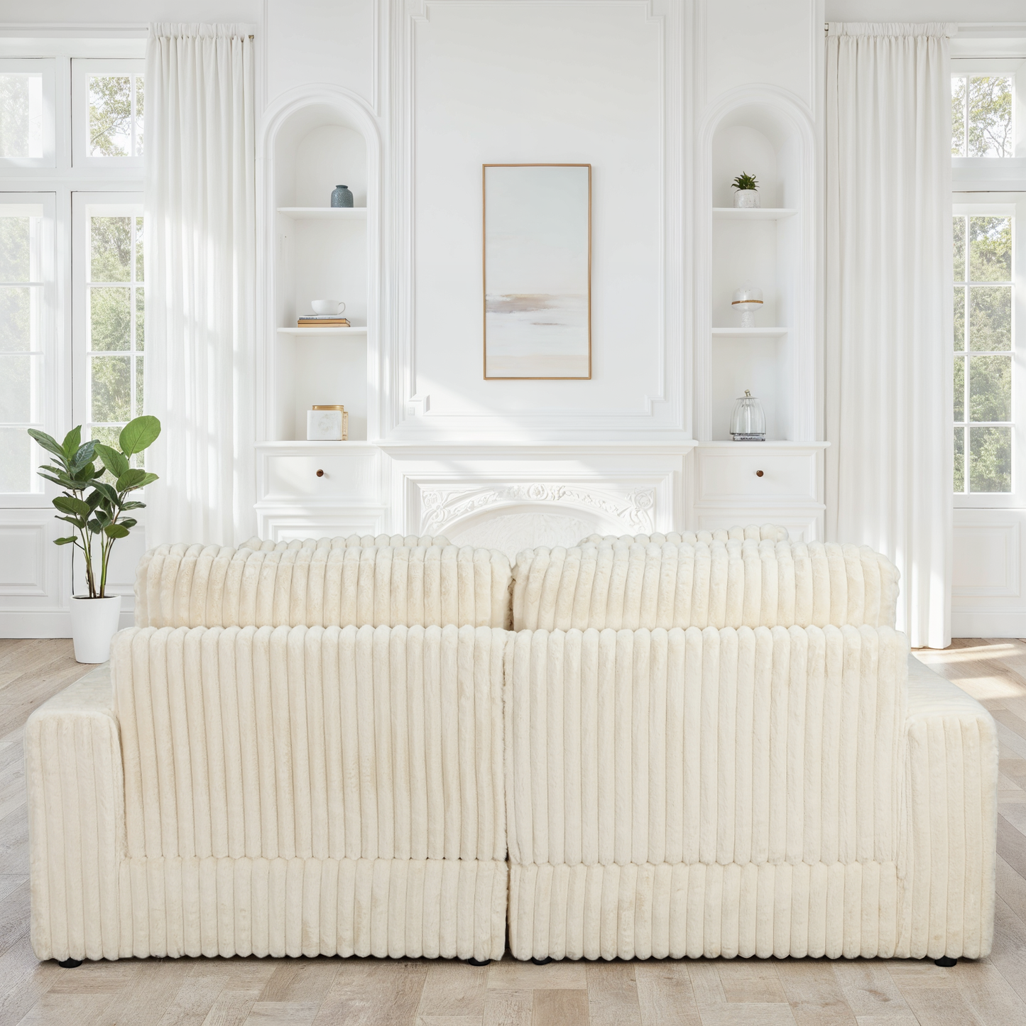 Canapé en tissu, H82CM - VITO