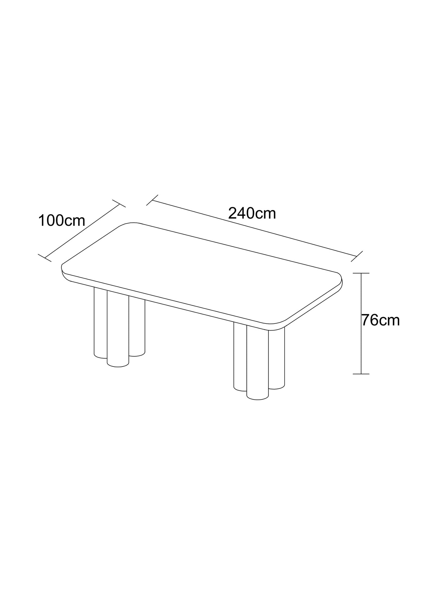 Table à manger en particules de bois plateau céramique, H76CM - JAPANDI