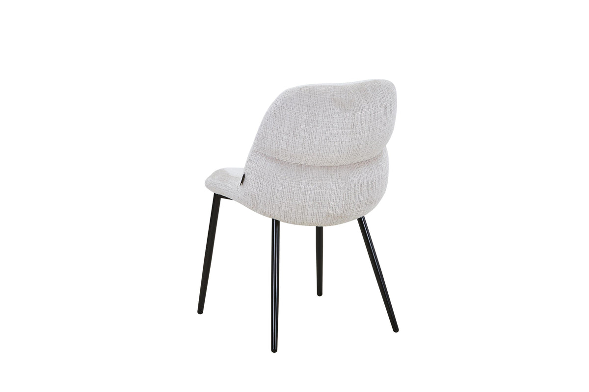 Chaise en tissu anti tache, 50x61,5xH84CM - NELIA