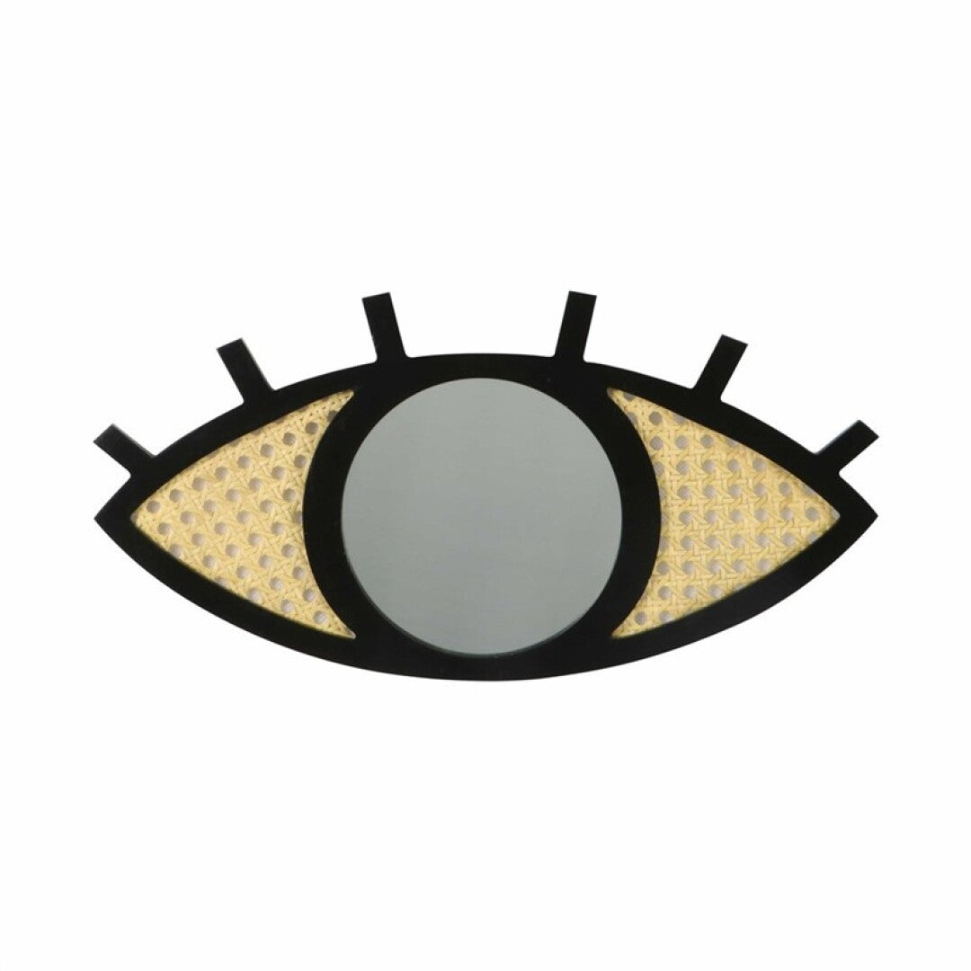 Miroir Design oeil noir Cannage