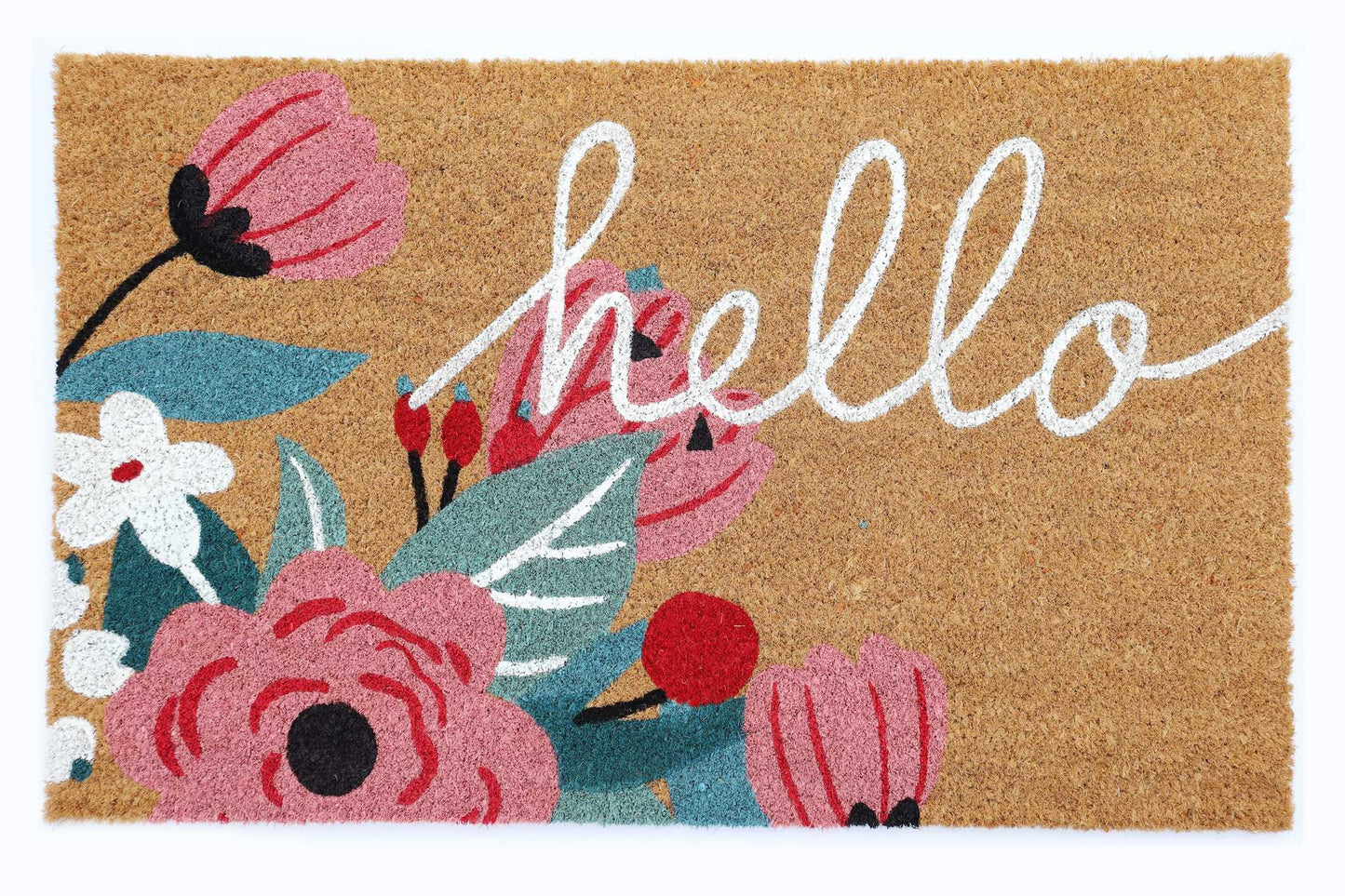 Tapis d’entrée Paillasson coco naturel, 40x60CM, EP 1,5CM