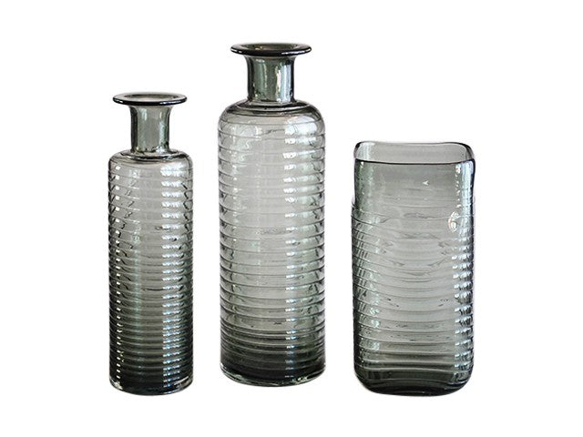 Vase en verre, 15,5x15,5xH30 cm - JAZ