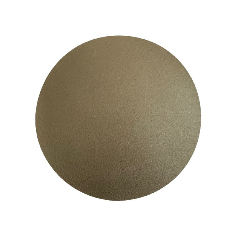 Set de table rond en PU inspiration cuir, D38CM