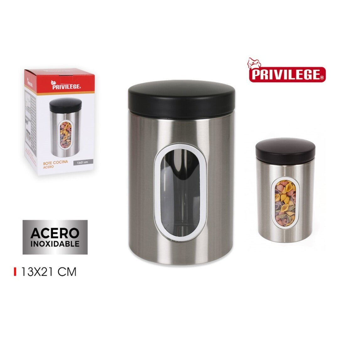 Boite cuisine en metal, D13xH21 cm - PRIVILEGE