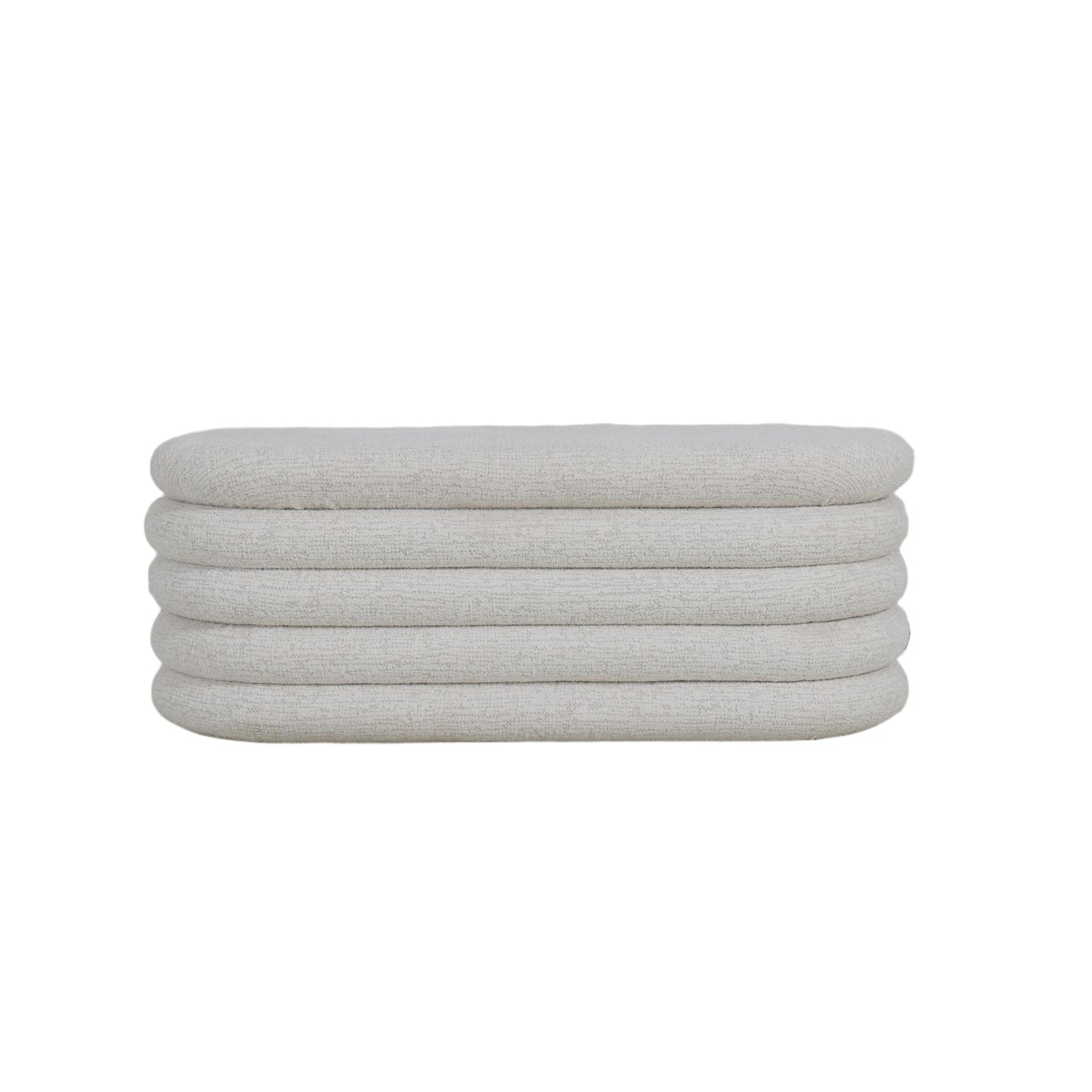 Pouf en tissu anti tache, 115x48,5xH44,5CM - RHEA