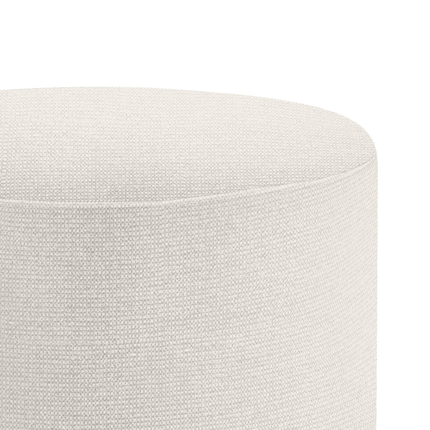 Grand Pouf rond en tissu, D69xH44 cm-HELENA