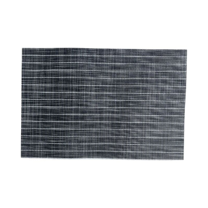 Set de table noir lignes blanches, 30x45 cm