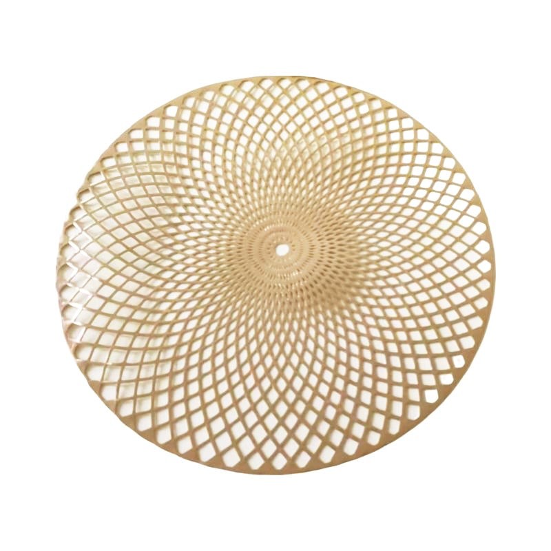 Set de table doré rond D38 cm