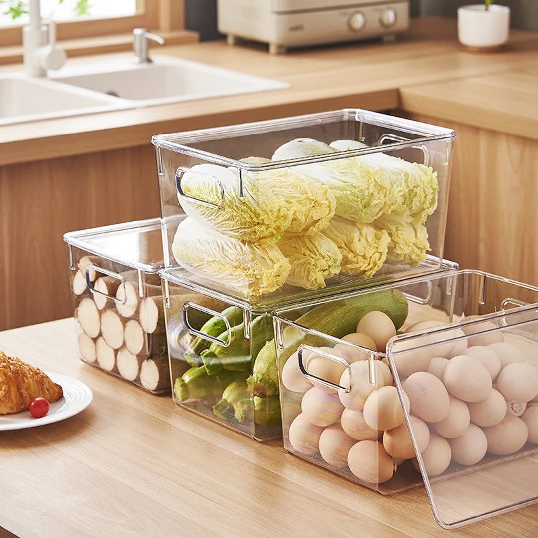 Organisateur de frigo avec couvercle 26,5x17xH13 cm