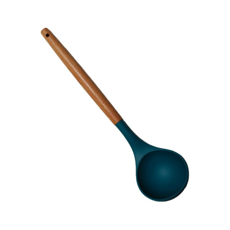 Lot De 5 Louches En Silicone 21 Cm - 5 Couleurs Vives - Sans BPA, Antiadhésive Et Résistante à La Chaleur