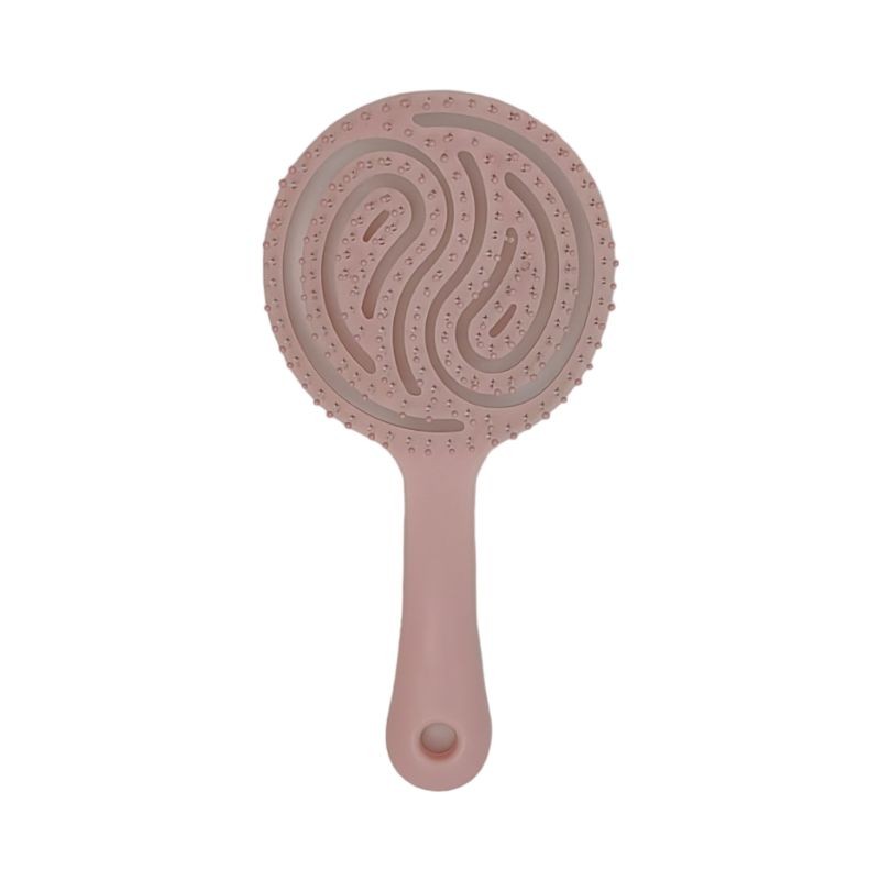 Brosse à cheveux 18,8x9cm, 3 coloris assortis noir, rose, blanc