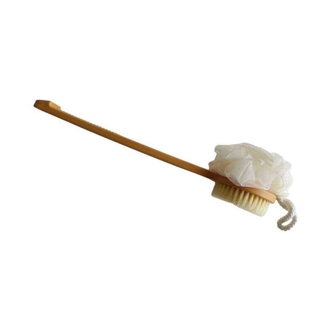 Fleur et brosse de douche double face 8x37CM - DARKY