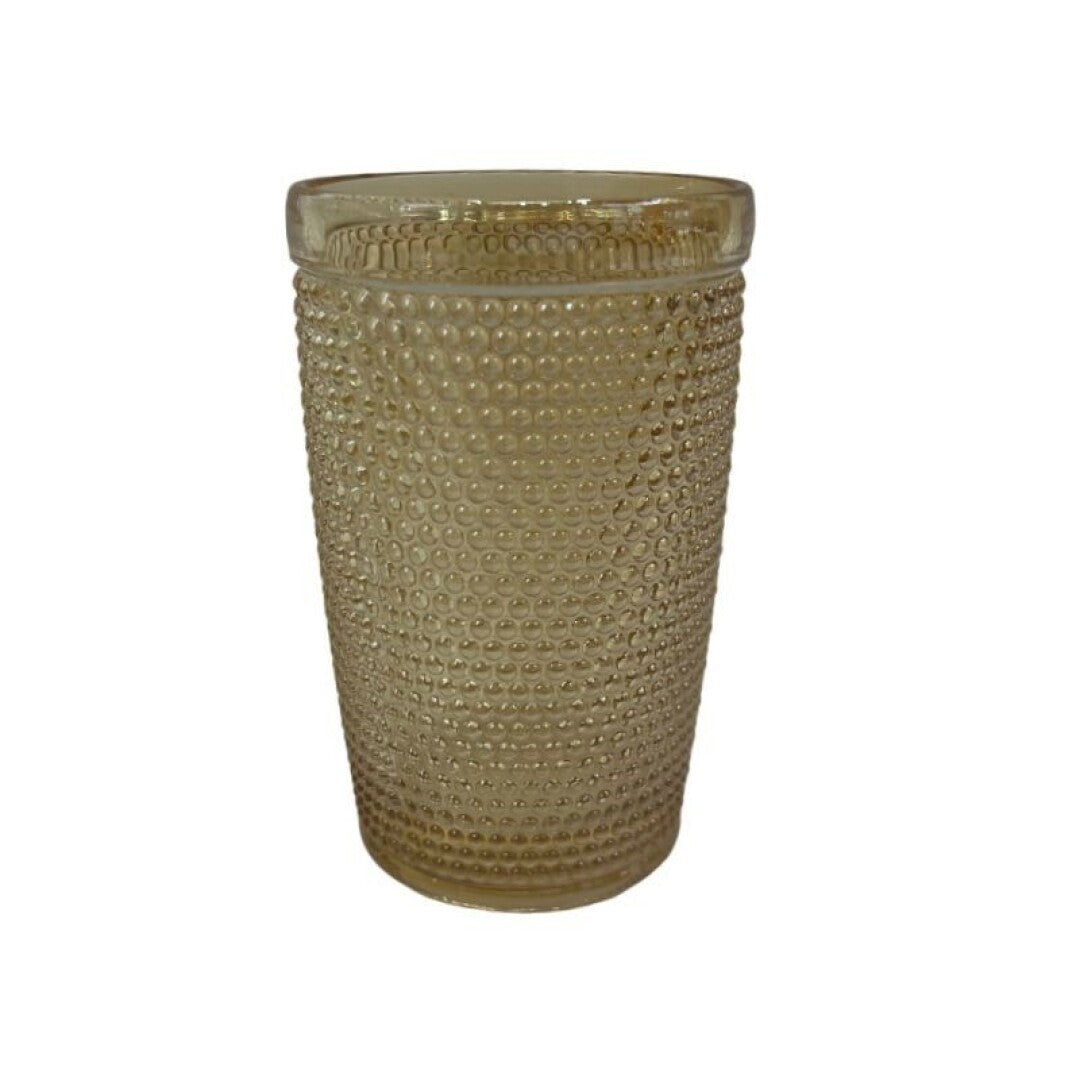 Verre à eau en verre ambre, D8xH12,5CM, 350ML - KRYSTA