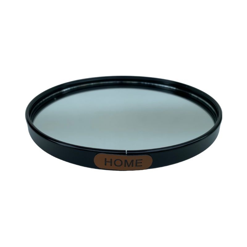 Plateau de presentation miroir rond, D20cm