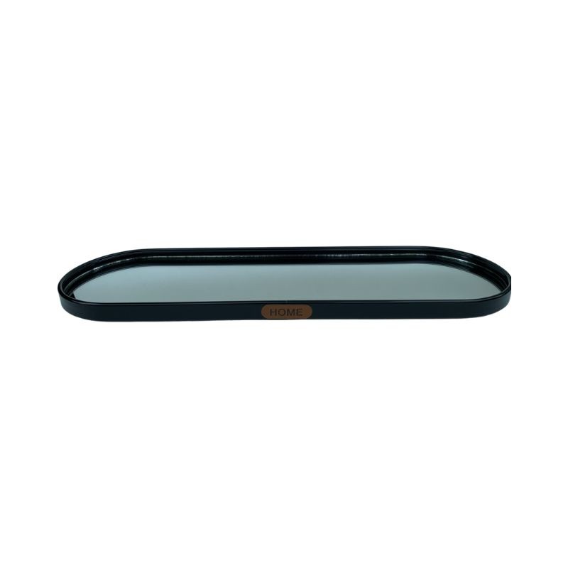 Plateau de presentation miroir ovale, 40x12cm