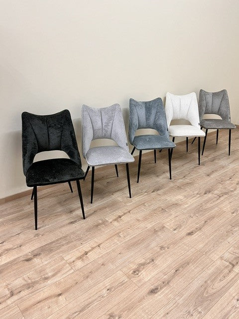 Chaise orthopédique en tissu, 51,5x60xH95,5cm - MADDY