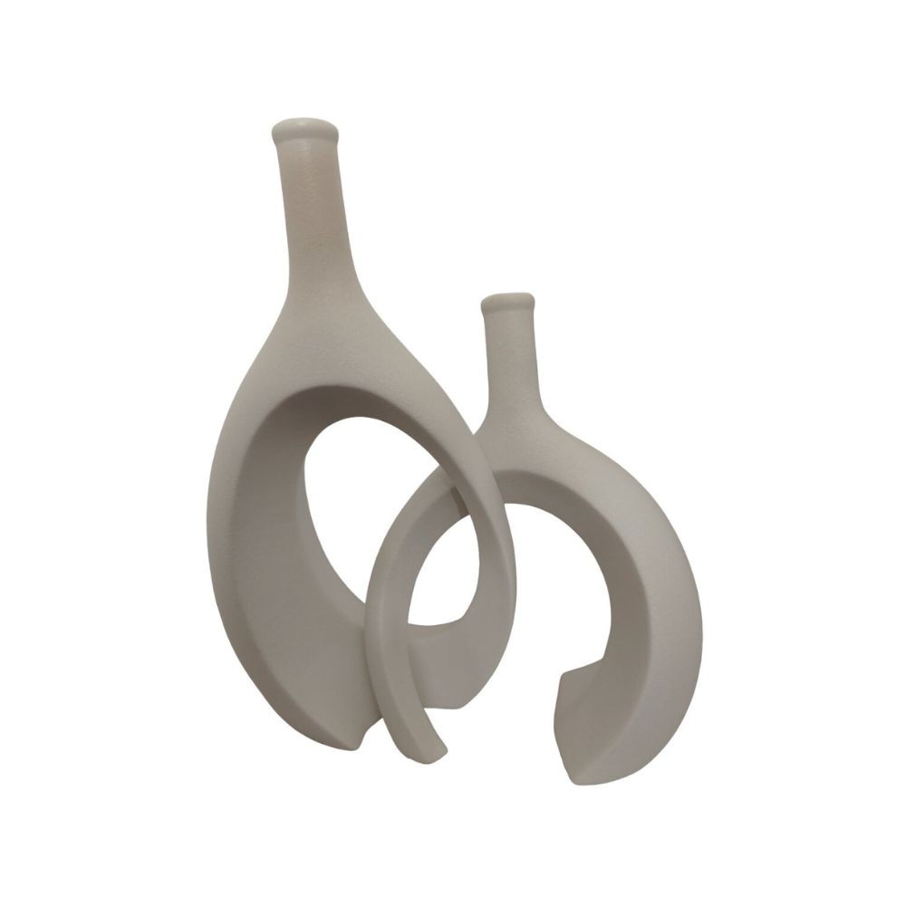 Vase en ceramique, 15.5xH31cm / 16xH24cm