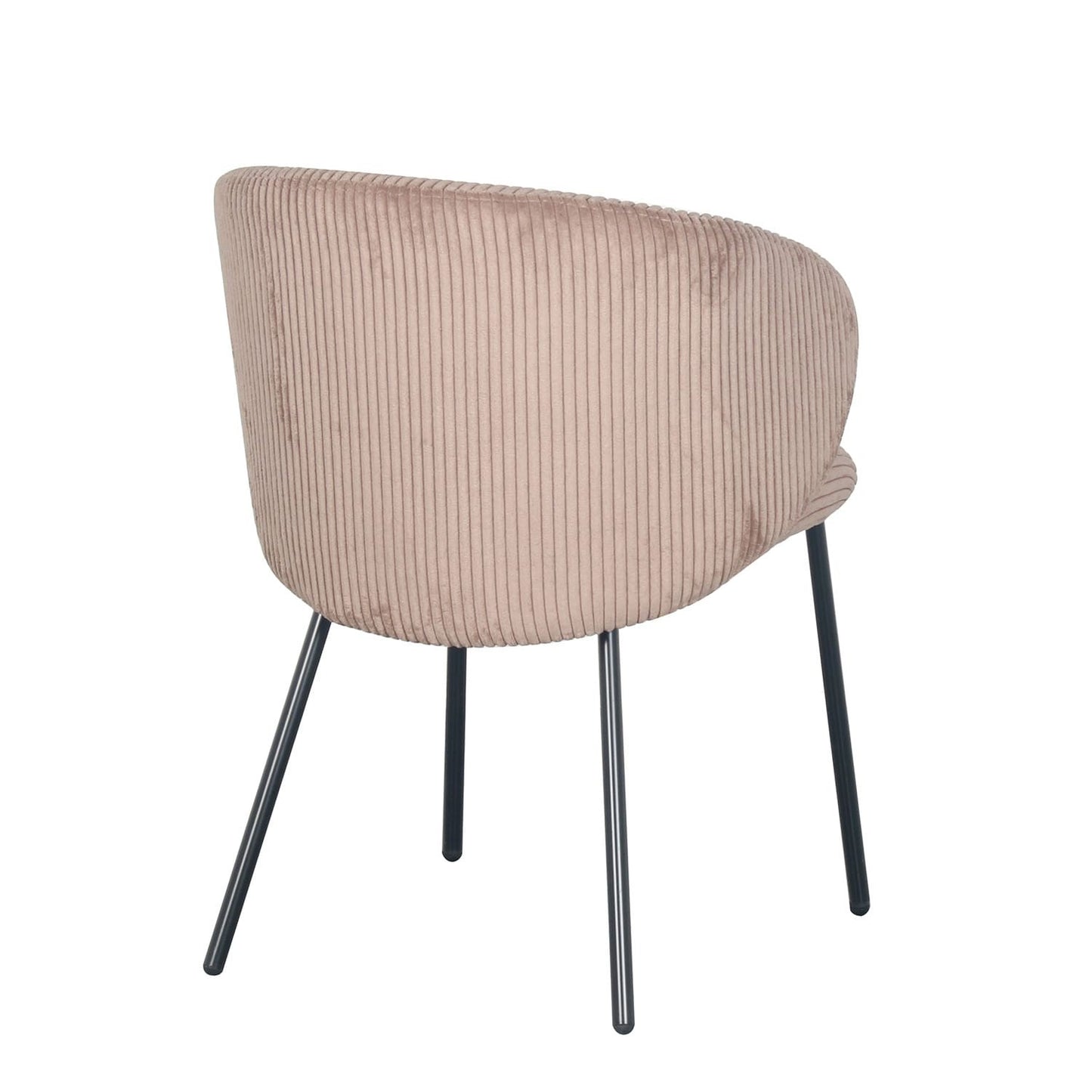 Chaise en velours cotelé, 56x55xH84CM - ELISA