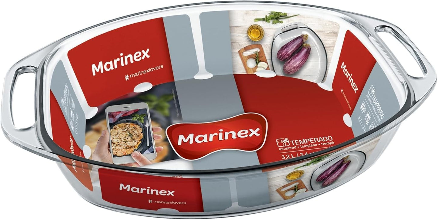 Rôtissoire ovale en verre, 3,2L