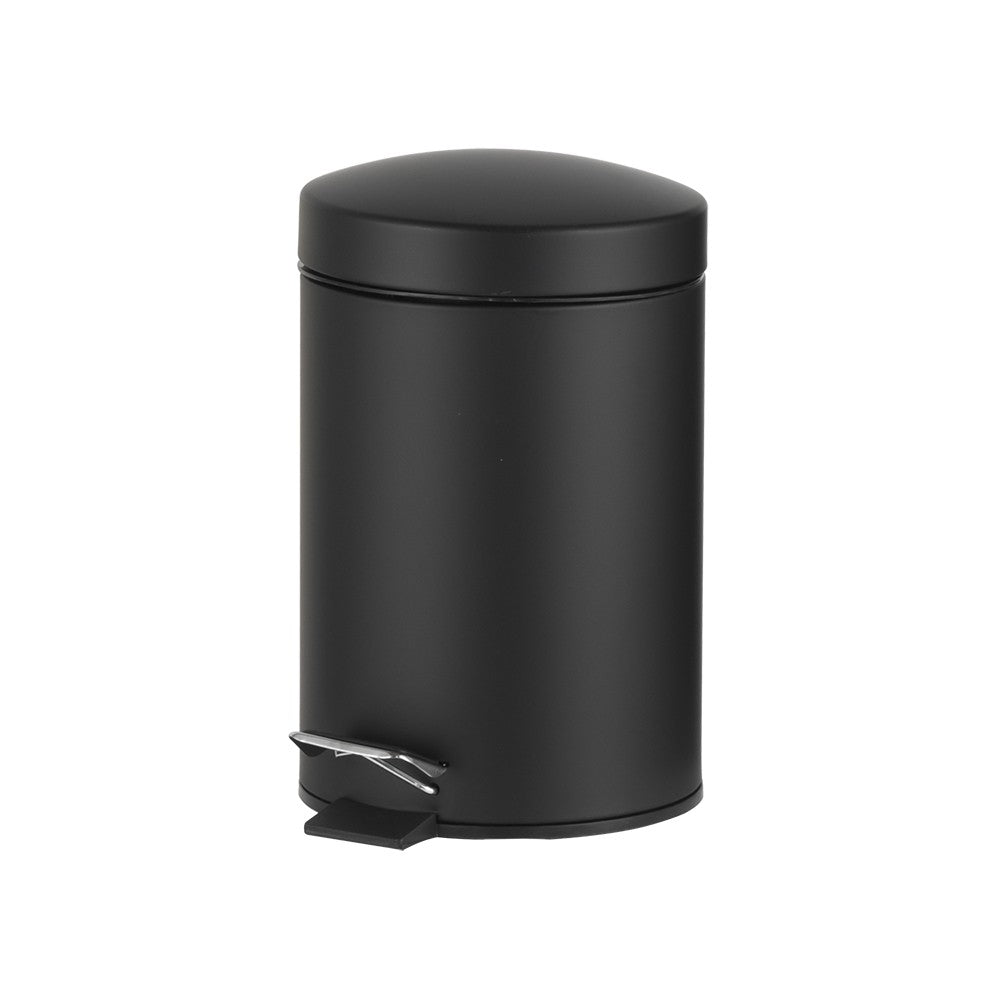 Poubelle à pédale en acier 3L avec sécurité frein de fermeture
