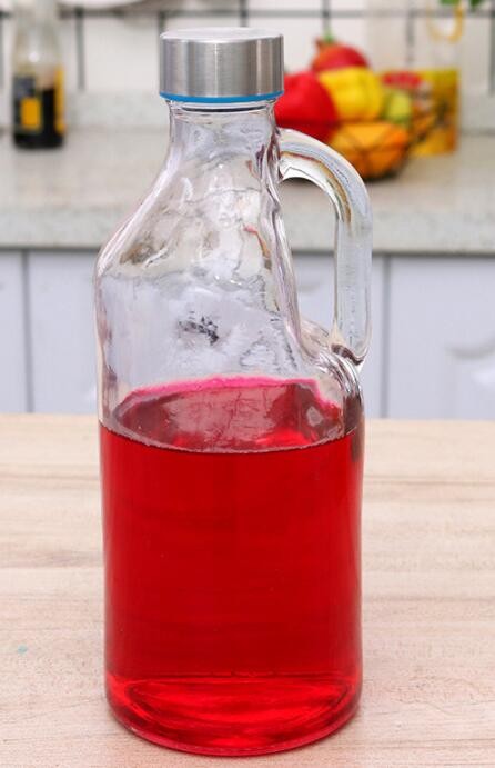 Bouteille en verre transparent, 1L