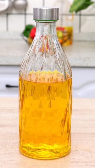 Bouteille en verre transparent, 1L