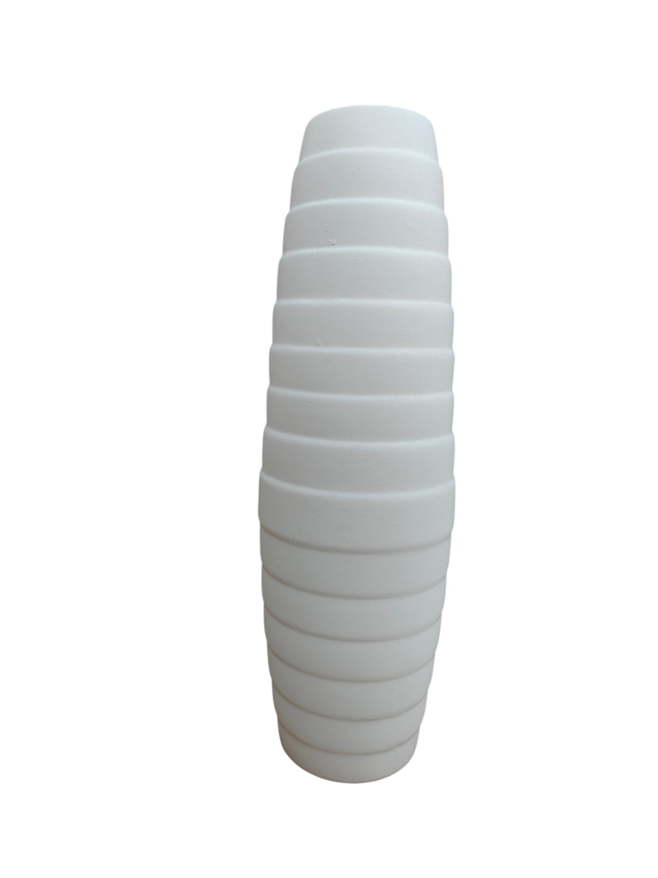 Vase en céramique blanc, H33CM