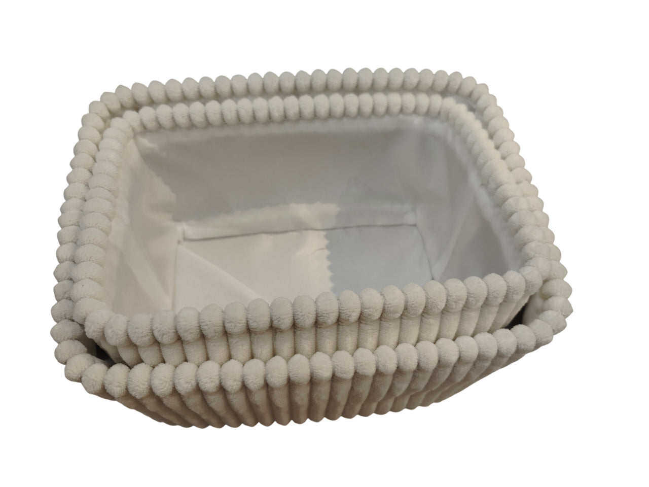 Lot de 2 boîtes de rangement en tissu