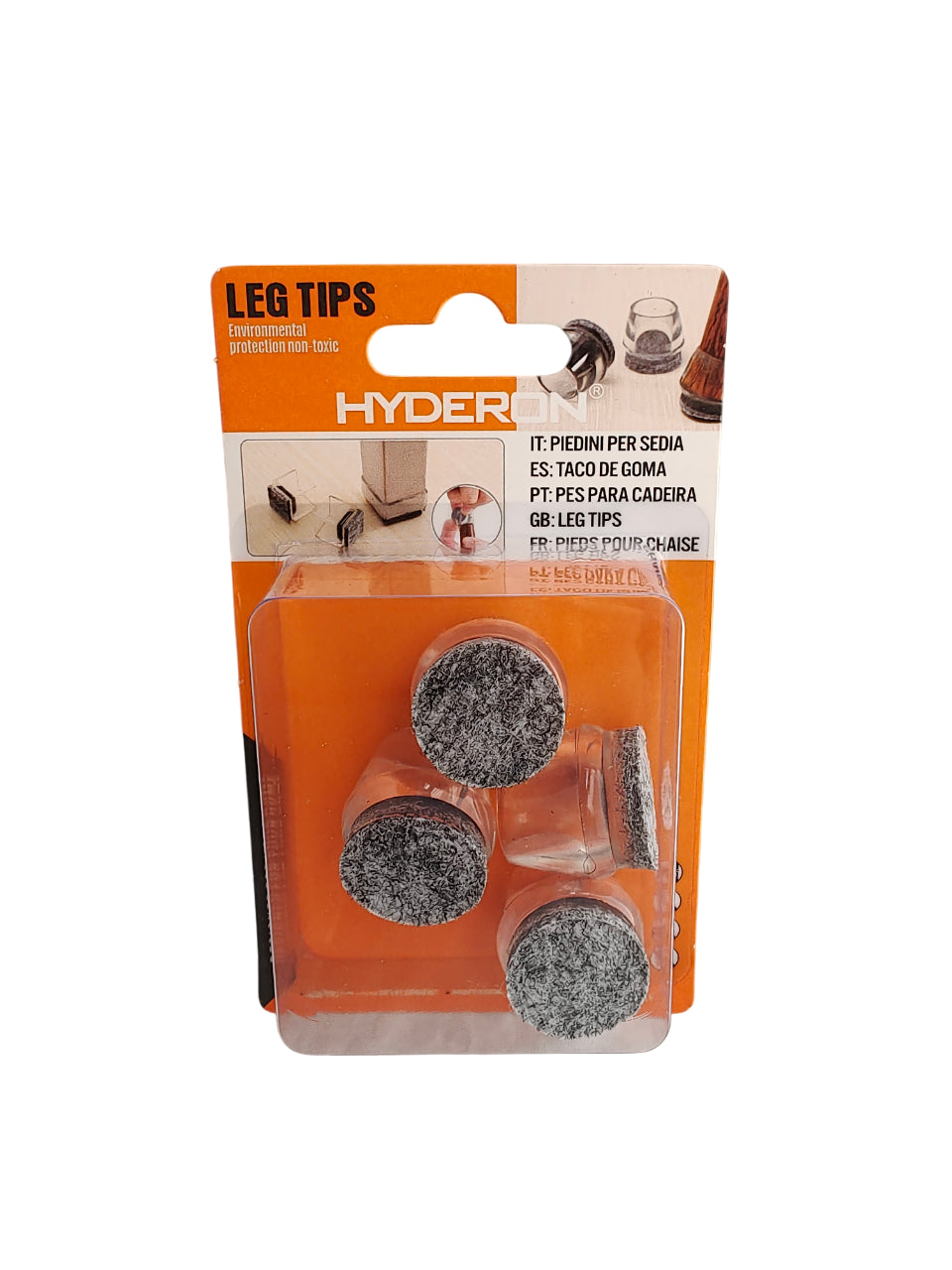 Protecteur d'extrémité de pied de meuble, 4 pièces