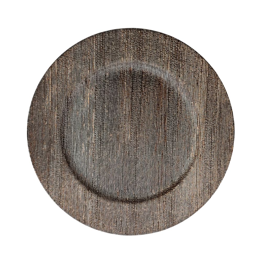 Sous plat à motif bois, D33CM