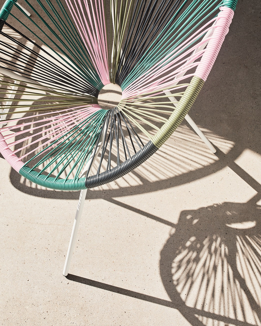 Fauteuil lounge en acier et polyrotin, 72x80xH83CM - ACAPULCO