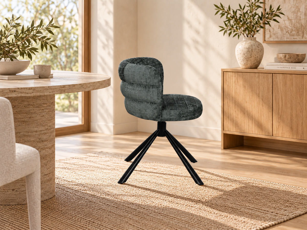 Chaise en tissu, 60x65xH76,5CM - OLYMPE