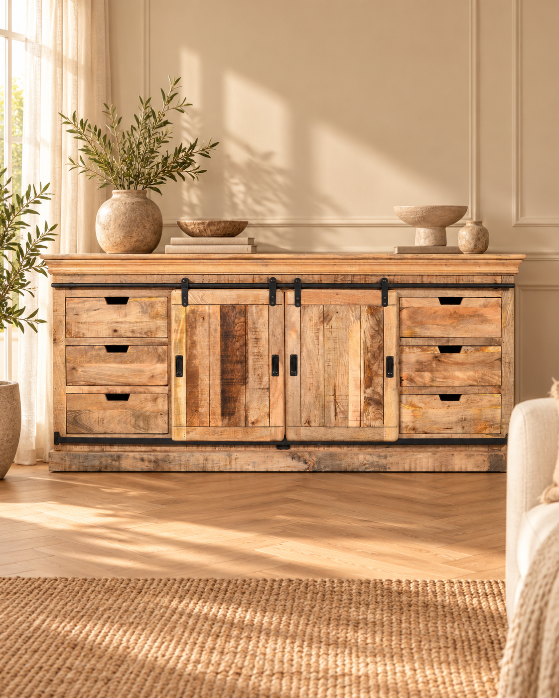 Buffet en bois de manguier - RIGA