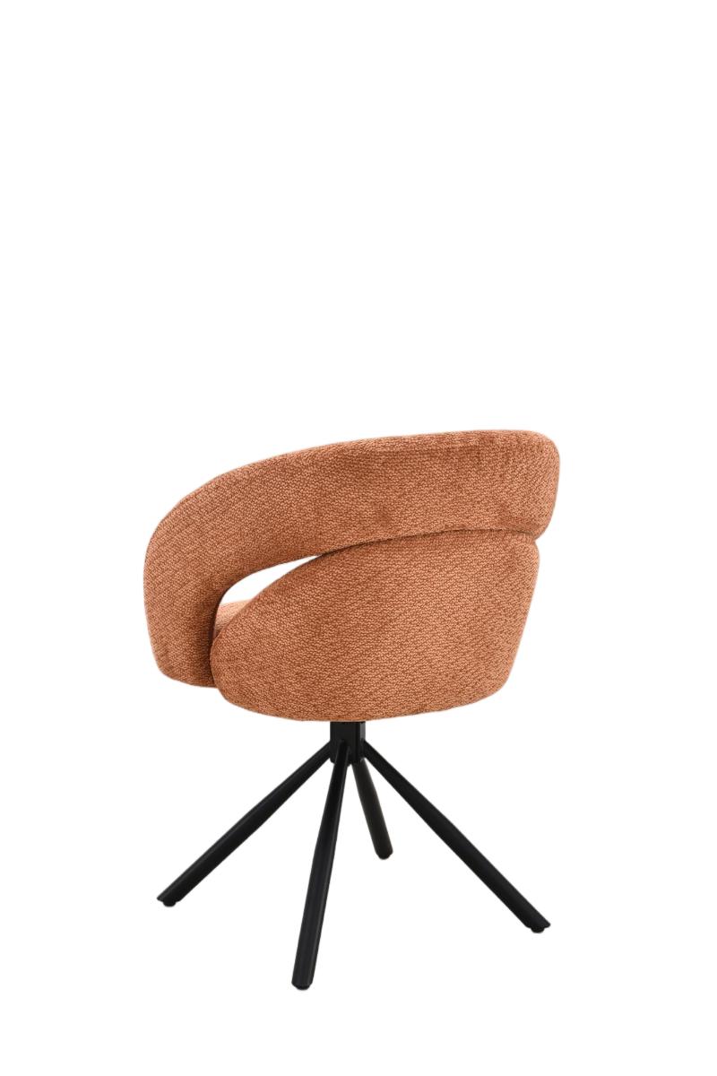 Chaise en tissu anti tache, 60,5x62,5xH82,5CM - CELINE