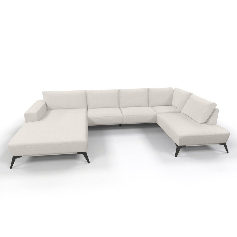 Canapé Angle panoramique en tissu, 391x206xH87CM - HELENA