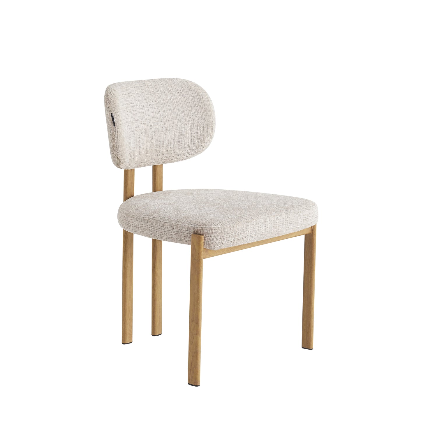Chaise en tissu anti tache, 57x55xH81,5CM - SANTORI