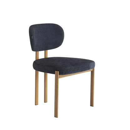 Chaise en tissu anti tache, 57x55xH81,5CM - SANTORI