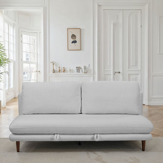 Canapé lit 3 places clic-clac en tissu anti tache, 192x94xH91CM - LUPINE
