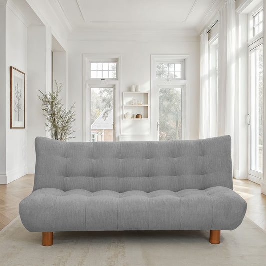 Canapé lit clic-clac convertible en tissu anti tache, 186x103xH89CM - LUCIEN