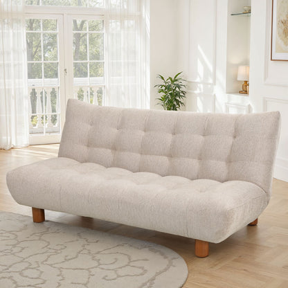 Canapé lit clic-clac convertible en tissu anti tache, 186x103xH89CM - LUCIEN