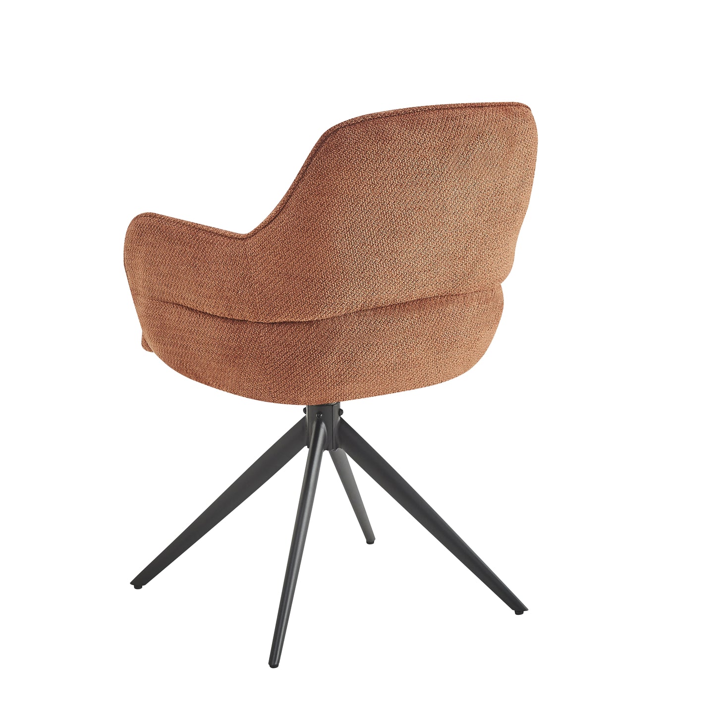 Chaise à accoudoir pivotante en tissu anti tache, 50x50xH89,2CM - VELORA