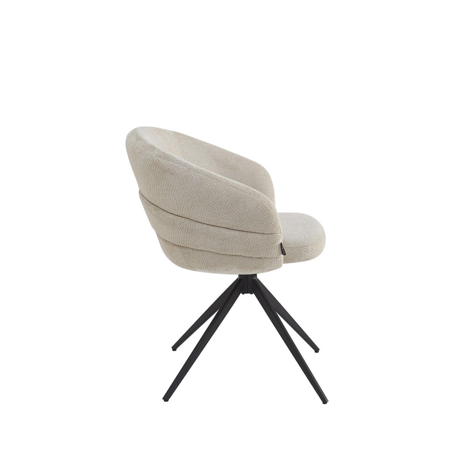 Chaise en tissu anti tache, 50x50xH78,6CM - CALYPSA