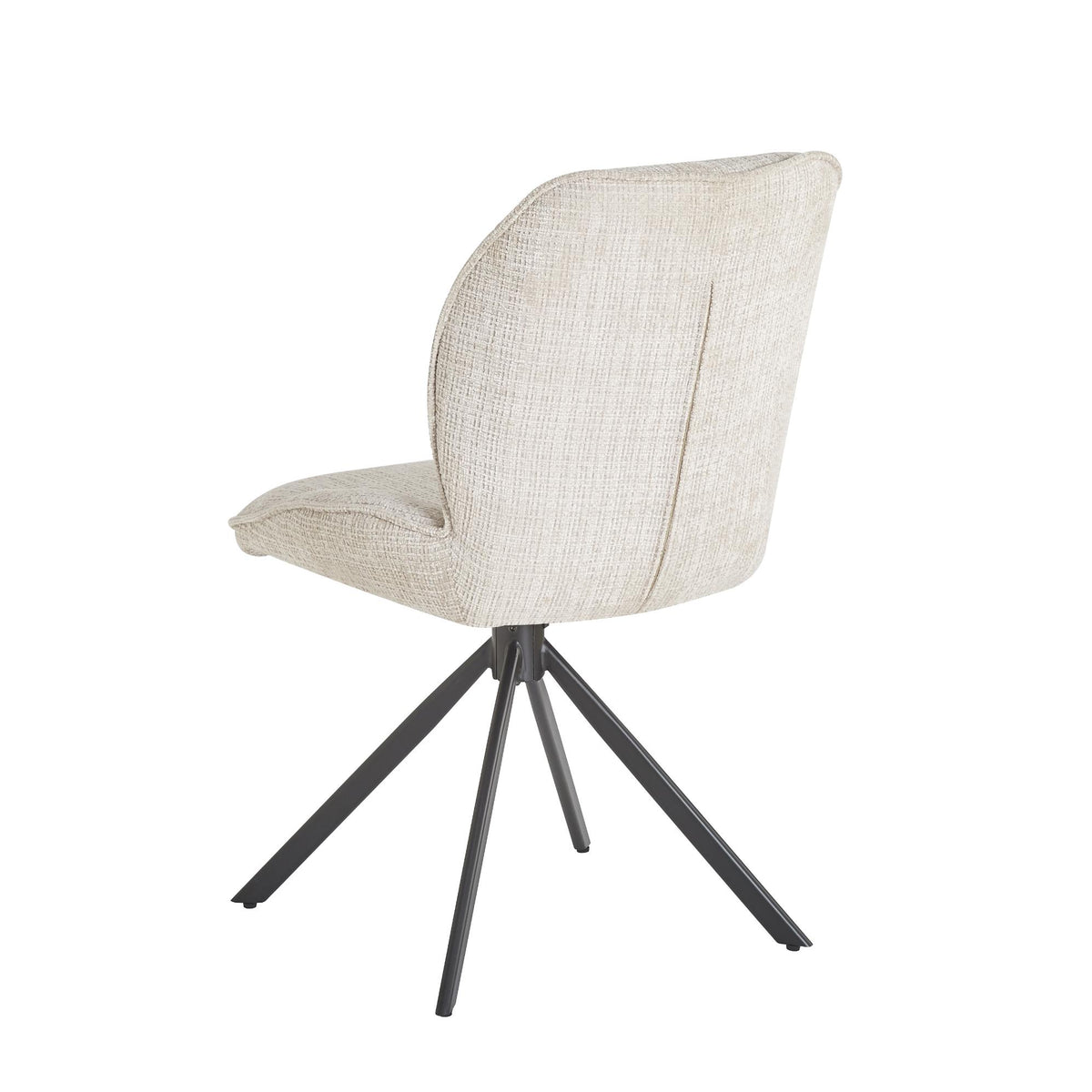Chaise en tissu anti tache, 64,5x49xH89CM - CALVIN