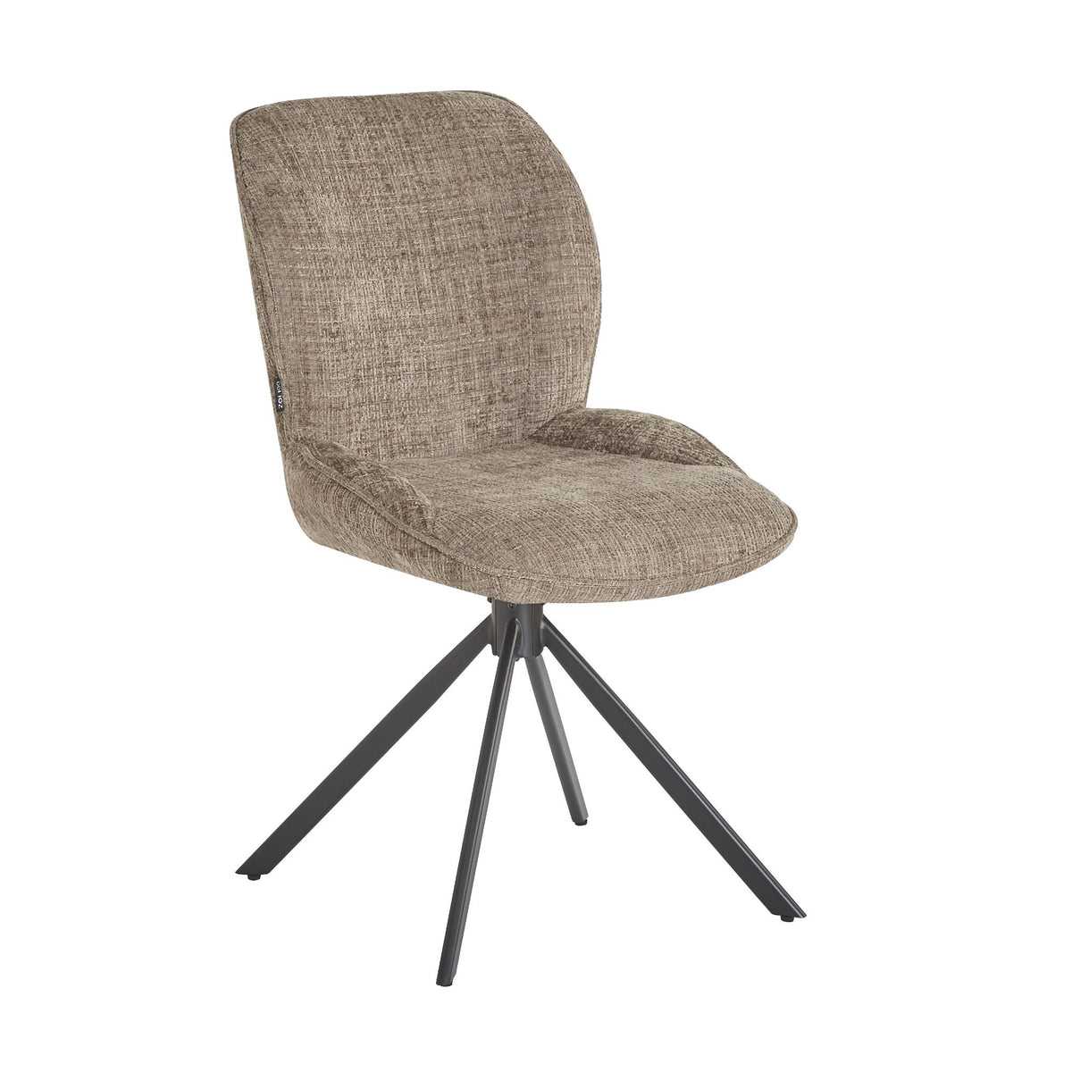 Chaise en tissu anti tache, 64,5x49xH89CM - CALVIN