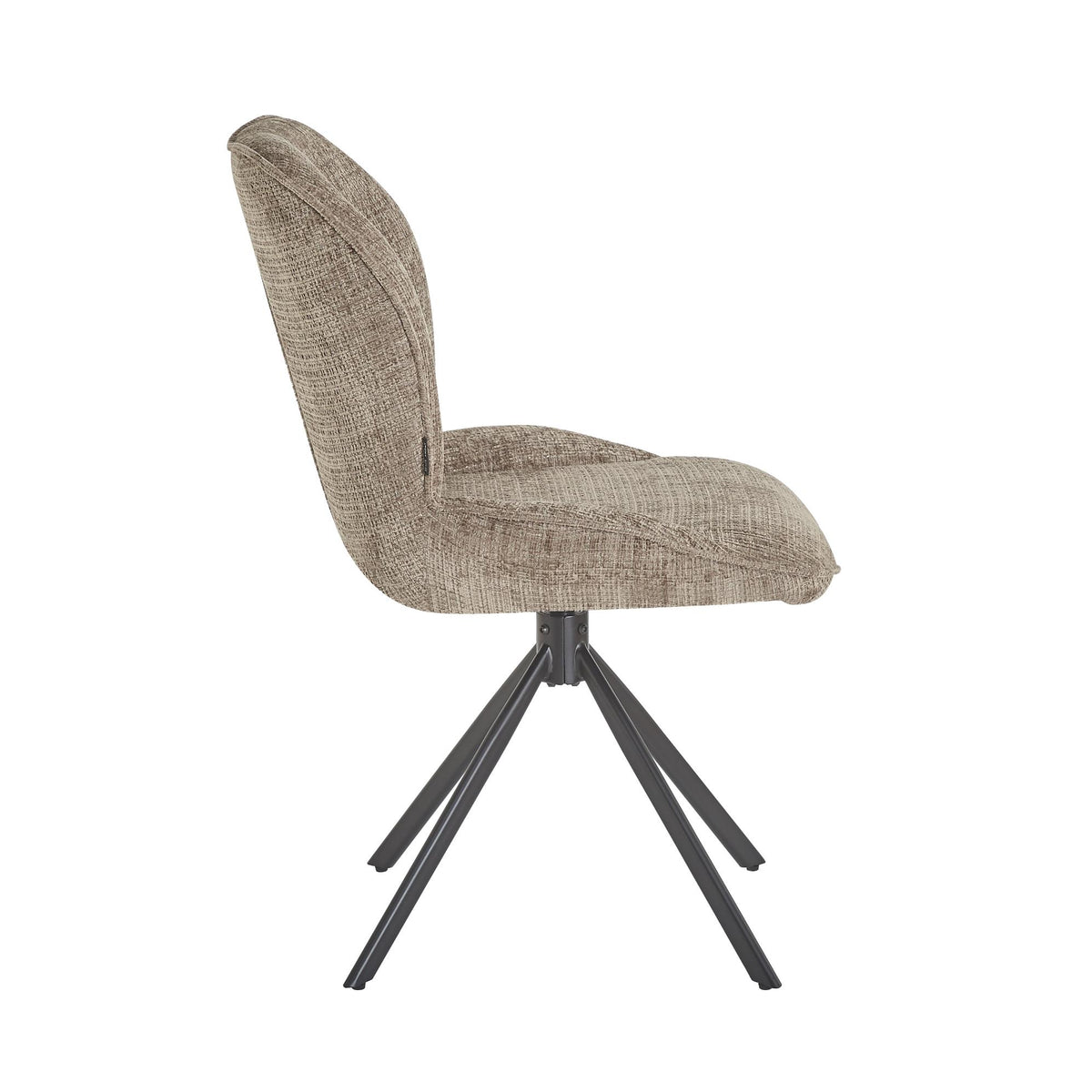 Chaise en tissu anti tache, 64,5x49xH89CM - CALVIN