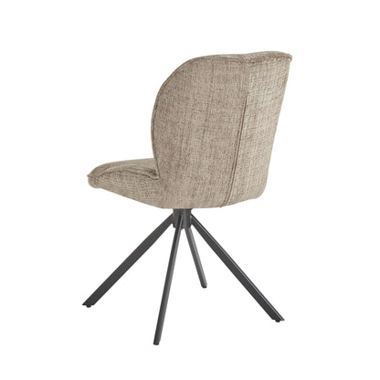 Chaise en tissu anti tache, 64,5x49xH89CM - CALVIN