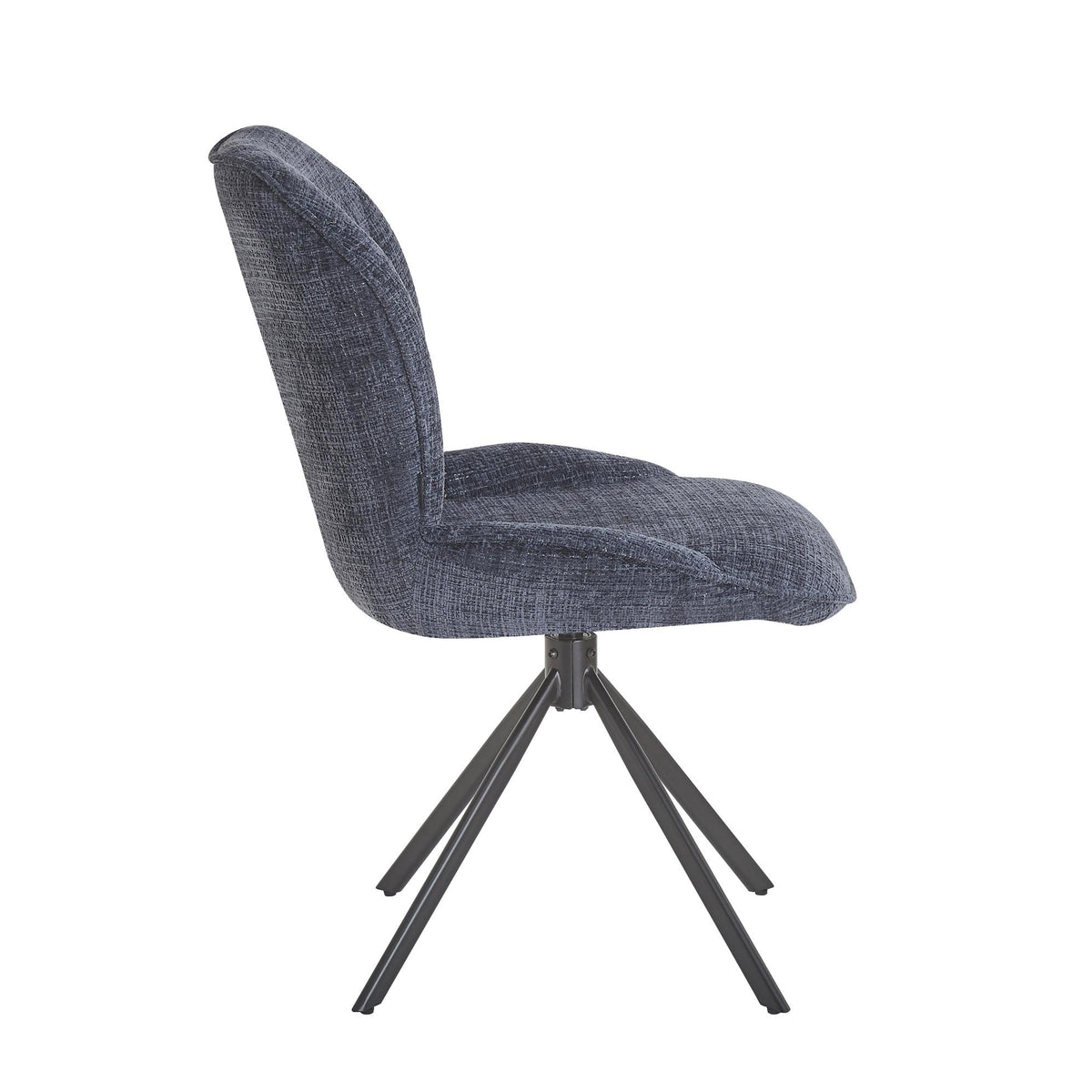 Chaise en tissu anti tache, 64,5x49xH89CM - CALVIN