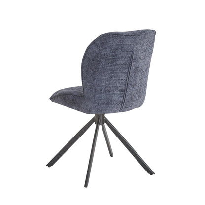 Chaise en tissu anti tache, 64,5x49xH89CM - CALVIN