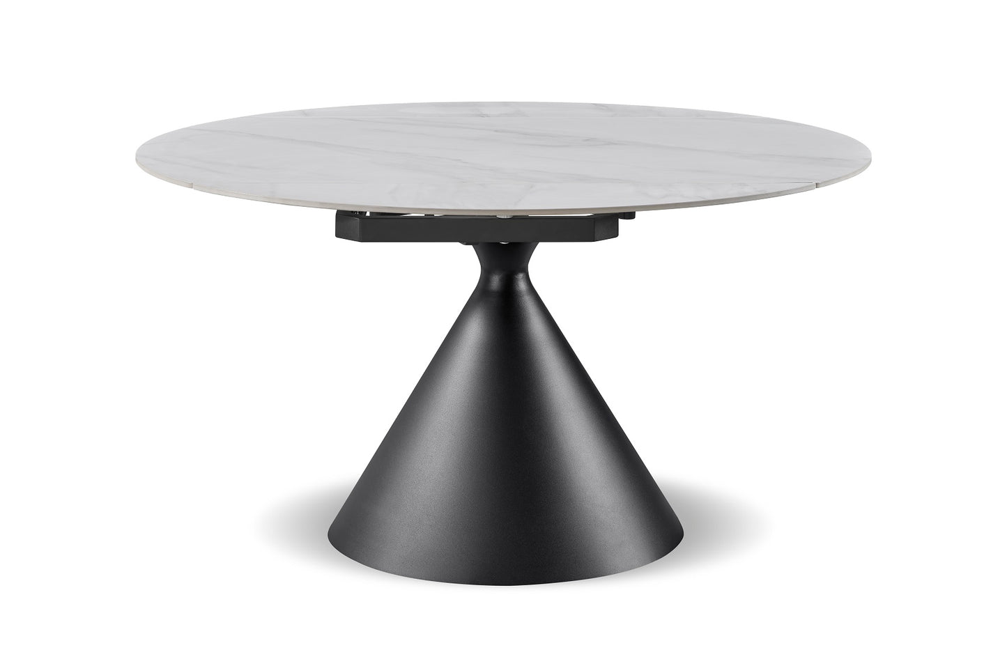 LOLA Table à manger extensible avec plateau en céramique, 130x80/130xH77/75CM